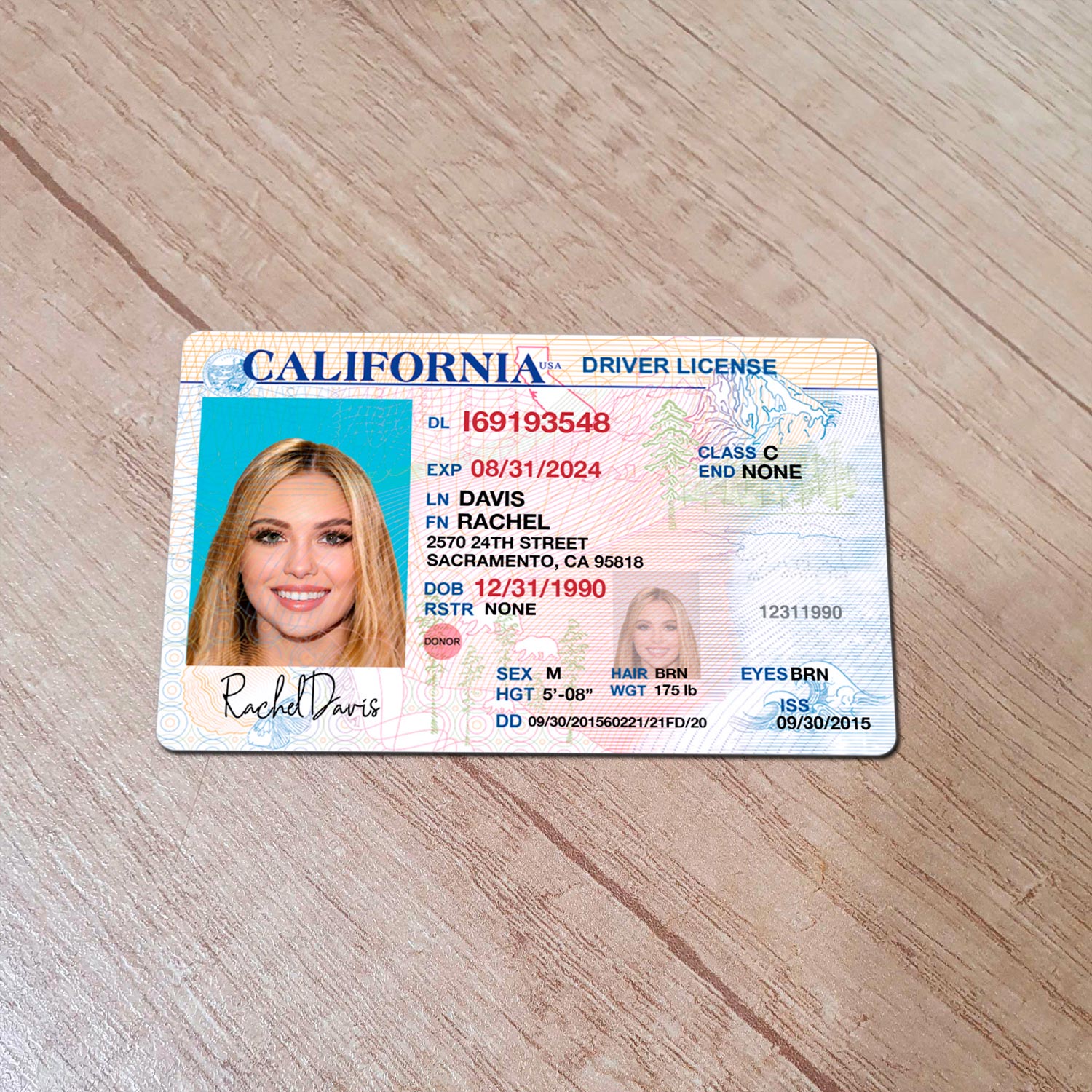 California  DL PSD Template Slide 1