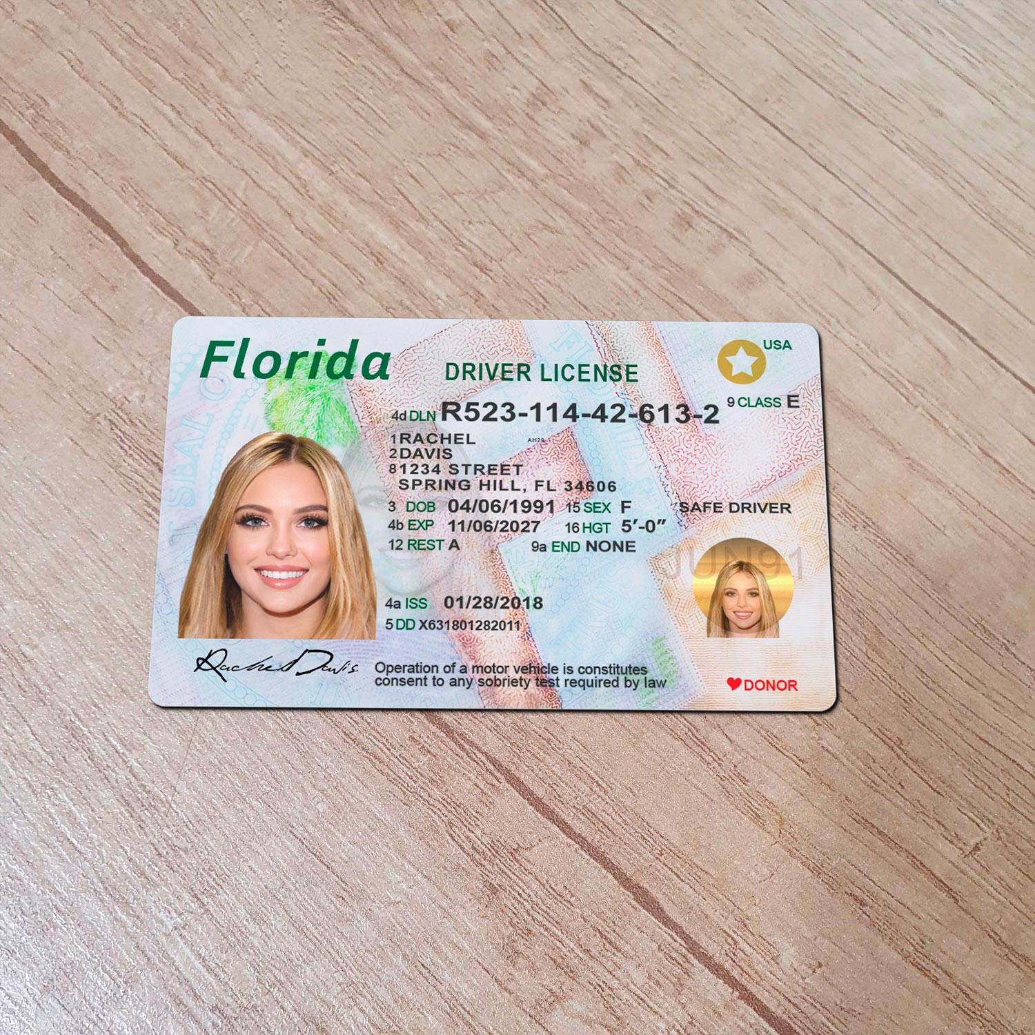 Florida  DL PSD Template Slide 1