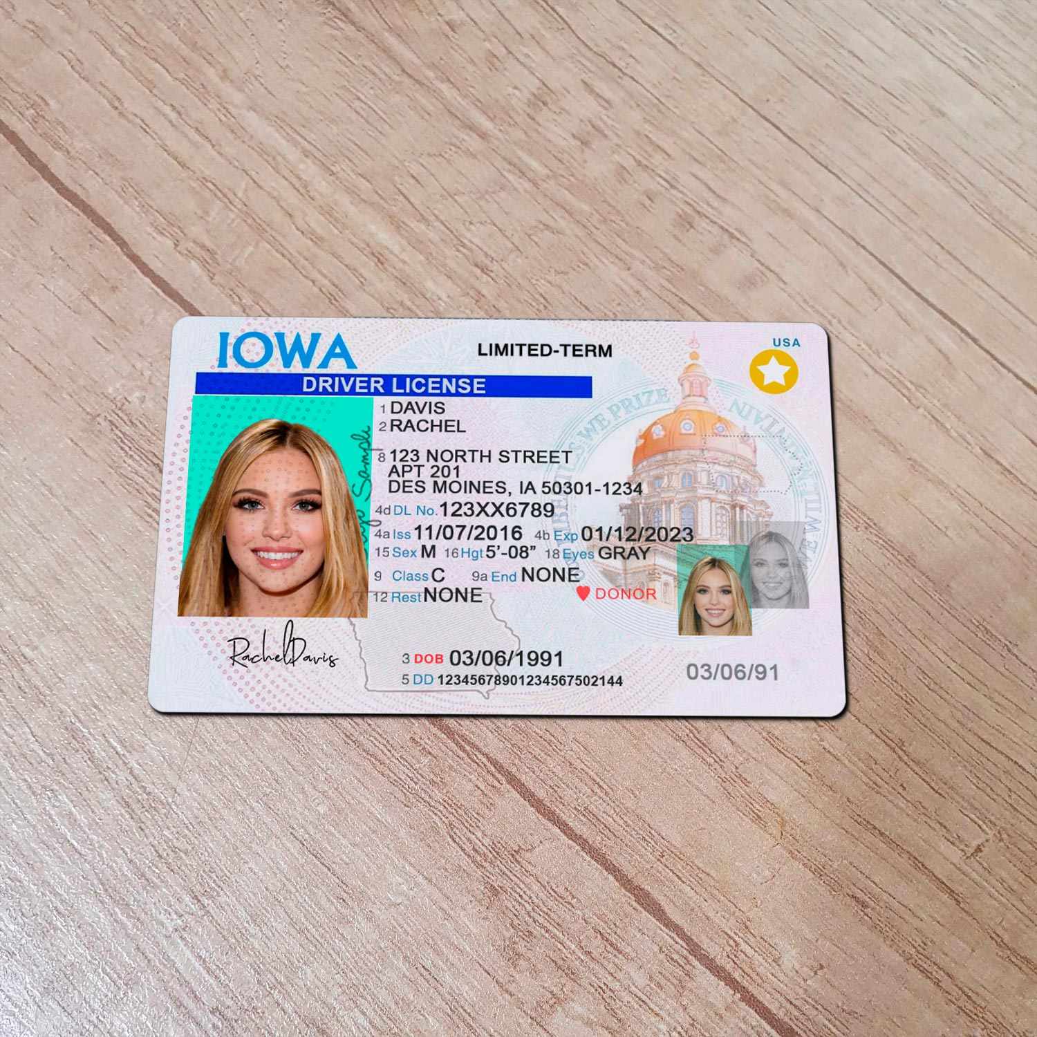 Iowa DL PSD Template
