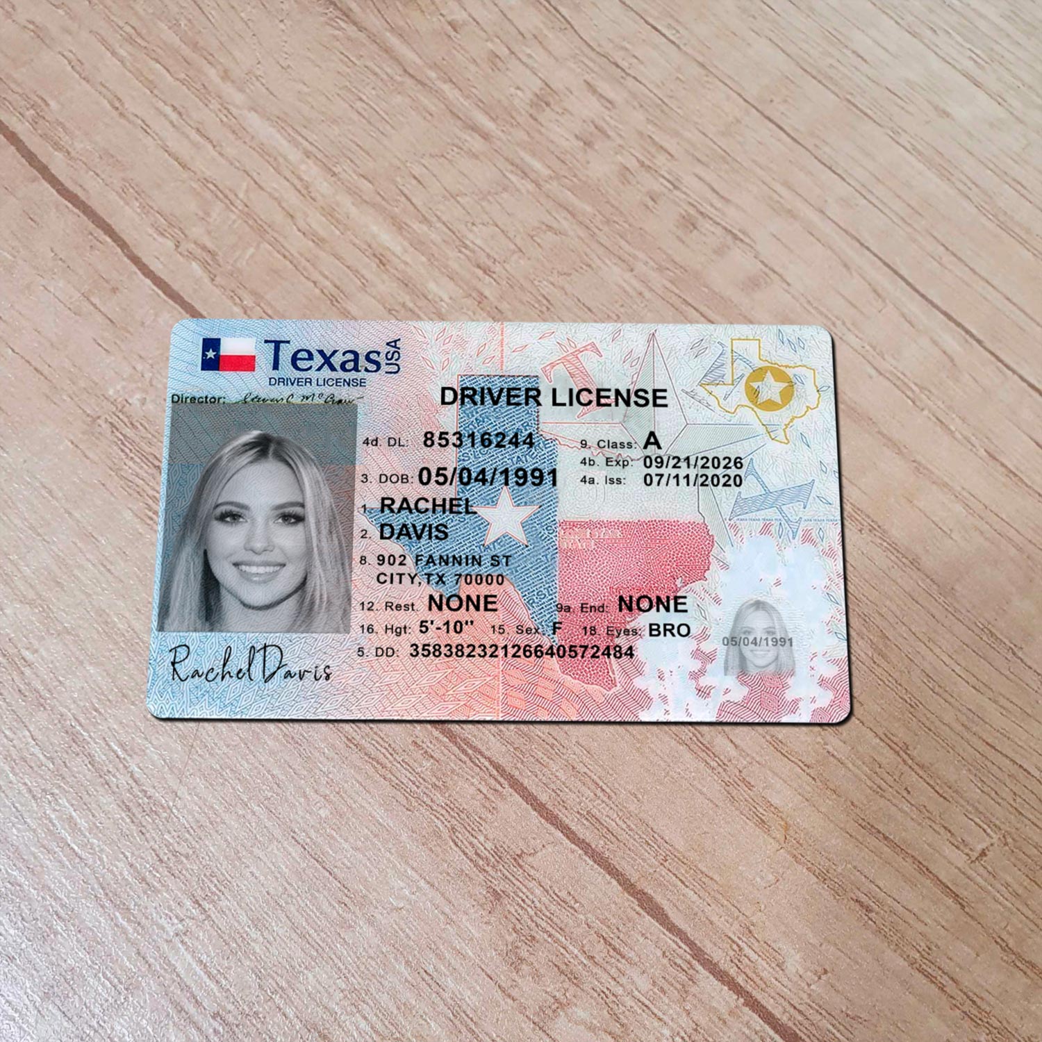 Texas DL PSD Template